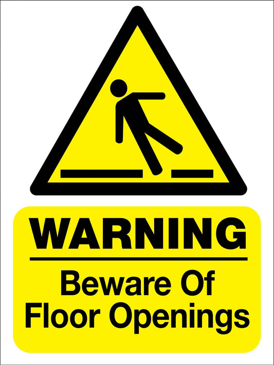 Beware Of Floor Openings Sign