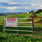 Warning Farm Biosecurity Red Sign