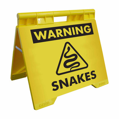 Warning Snakes - Evarite A-Frame Sign