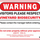 Warning Vineyard Biosecurity Sign