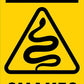 Warning Snakes - Corflute Bollard Traffic Signs