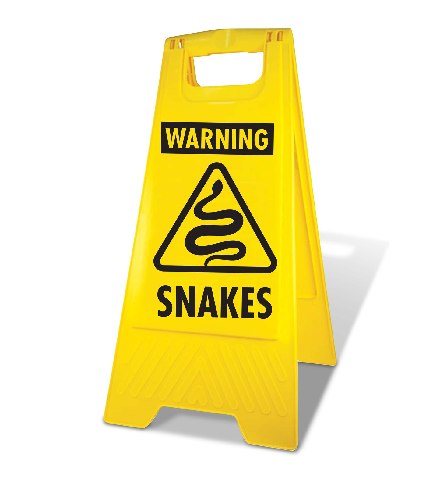 Yellow A-Frame - Warning Snakes