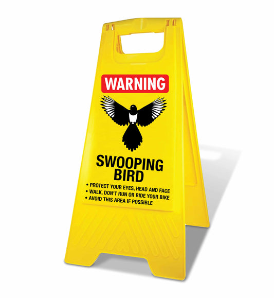Yellow A-Frame - Warning Swooping Bird
