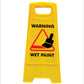 Yellow A-Frame - Warning Wet Paint