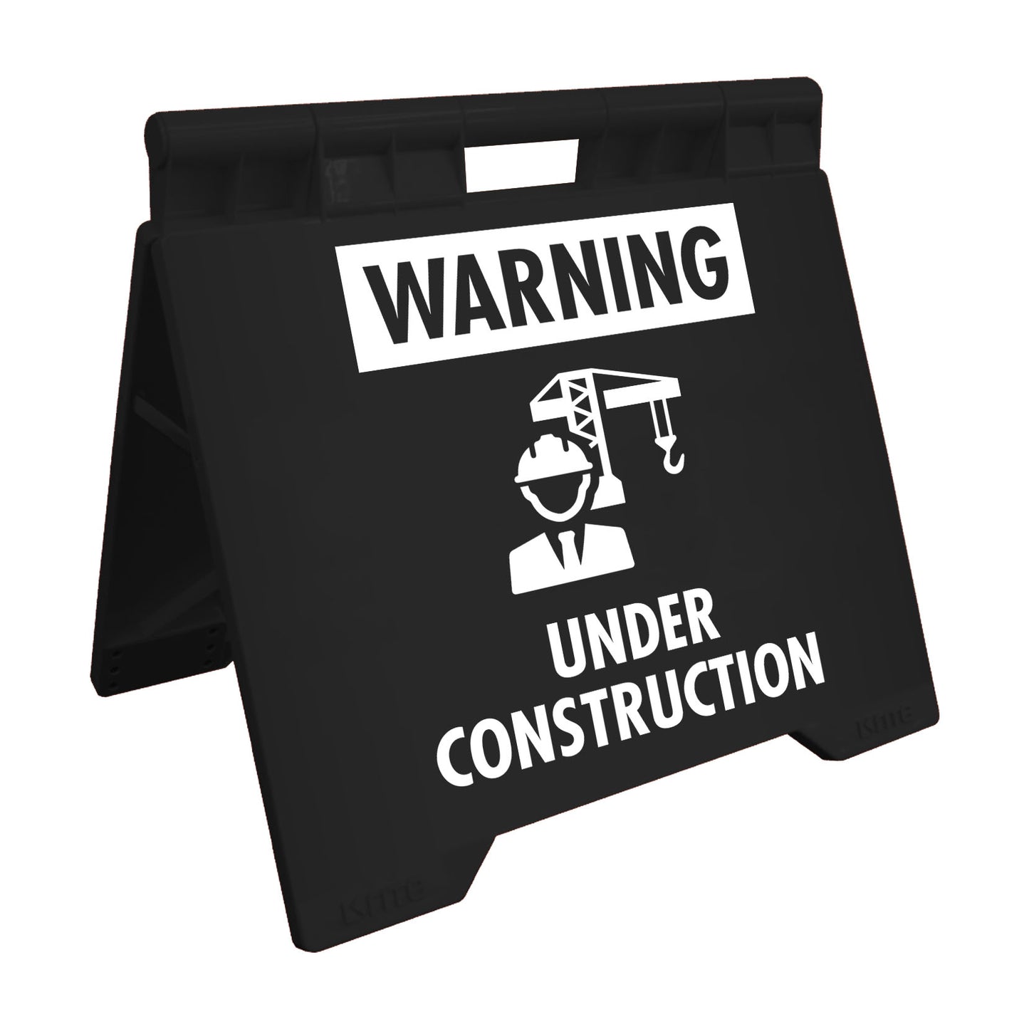 Warning Under Construction - Evarite A-Frame Sign