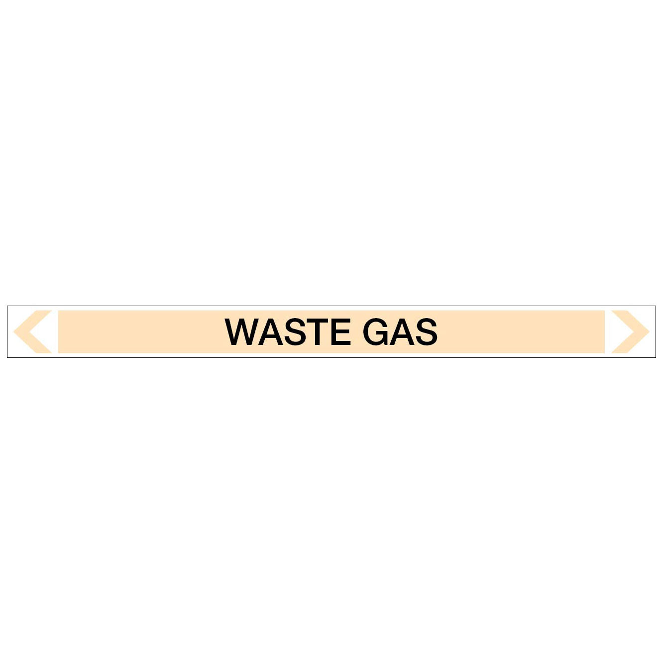 Gases - Waste Gas - Pipe Marker Sticker