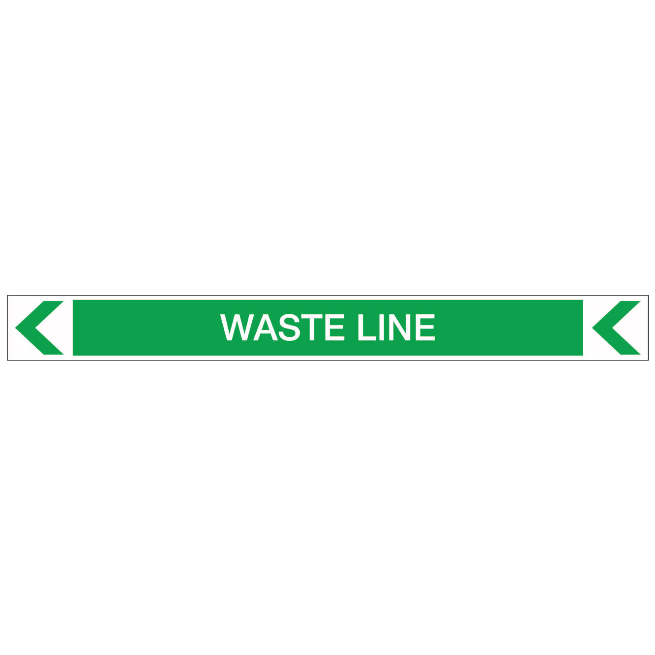 Pool/Spa - Waste Line (Left) - Pipe Marker Sticker