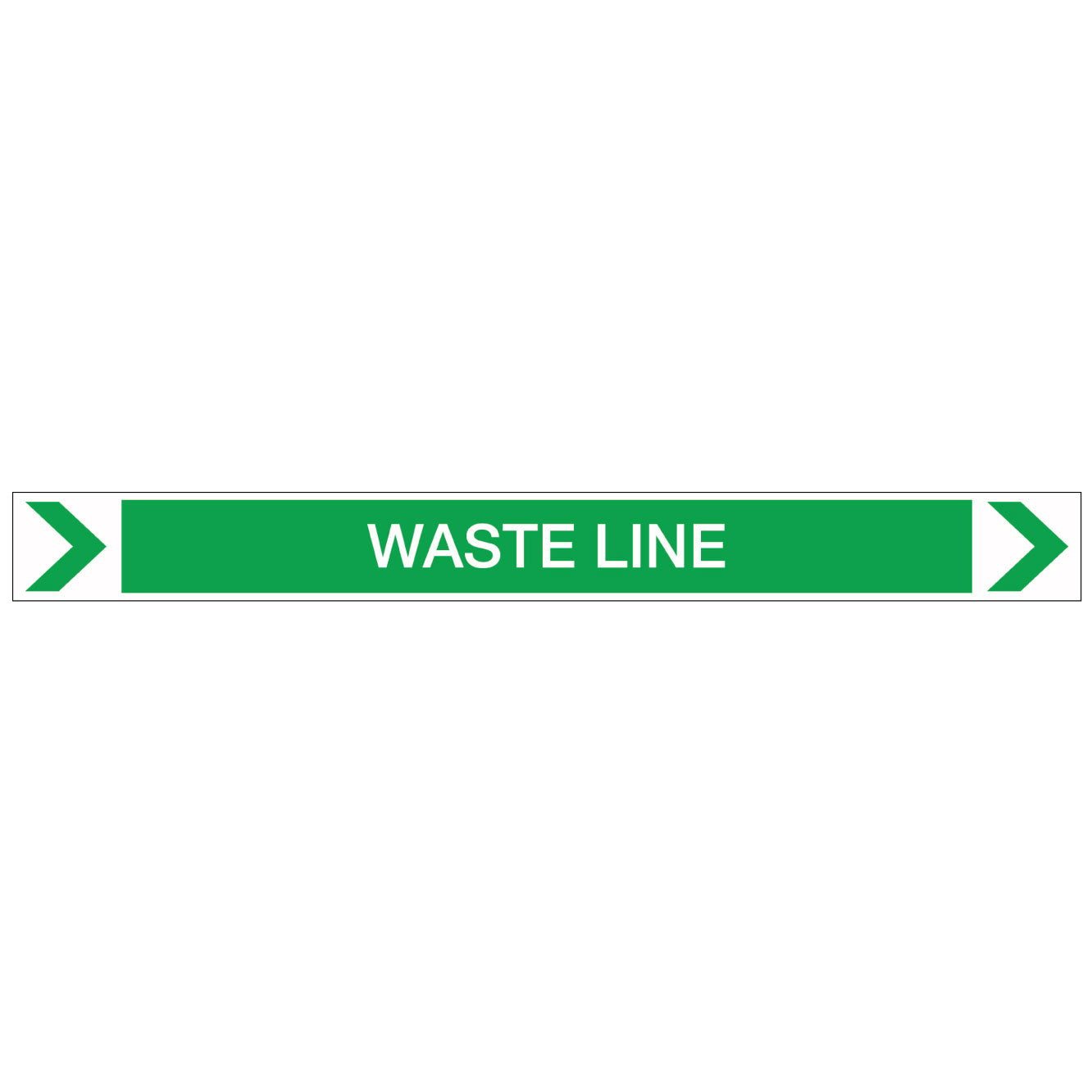 Pool/Spa - Waste Line (Right) - Pipe Marker Sticker