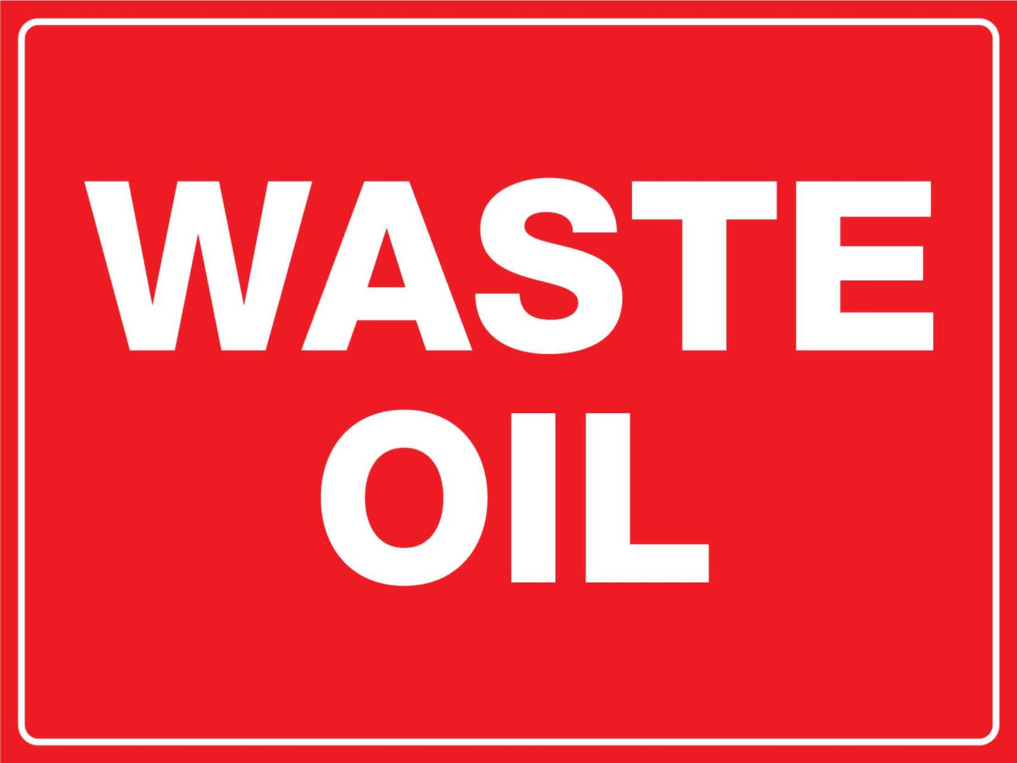 Waste Oil Sign