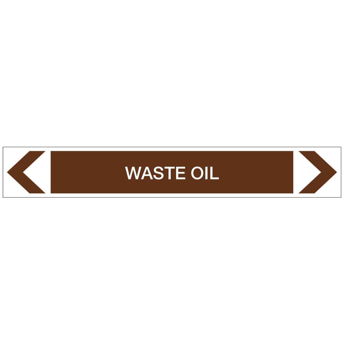 Oils - Waste Oil - Pipe Marker Sticker