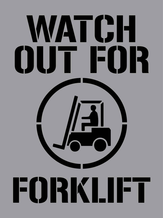 Watch Out For Forklift - Aluminium Composite Stencil