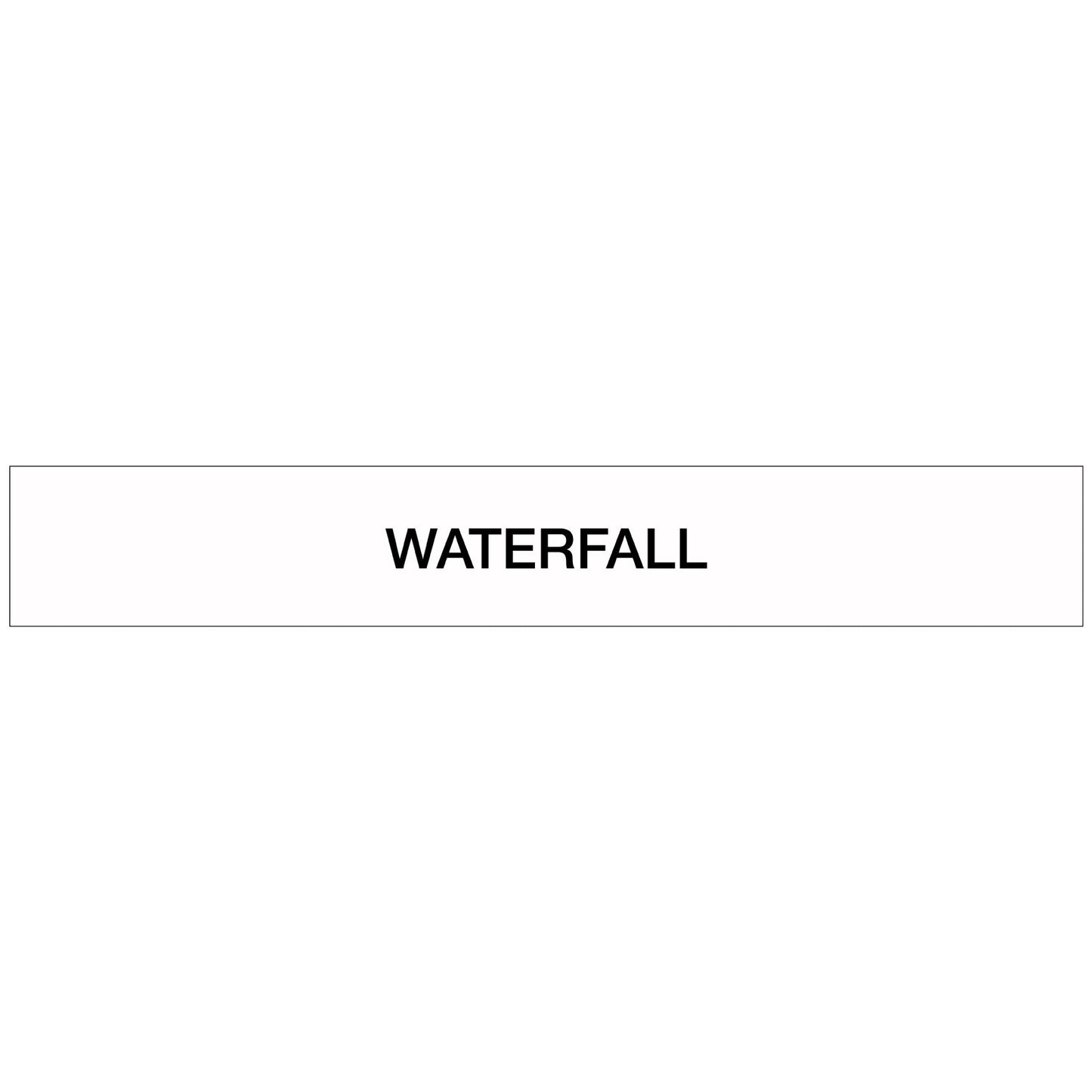 Pool/Spa - Waterfall - Pipe Marker Sticker