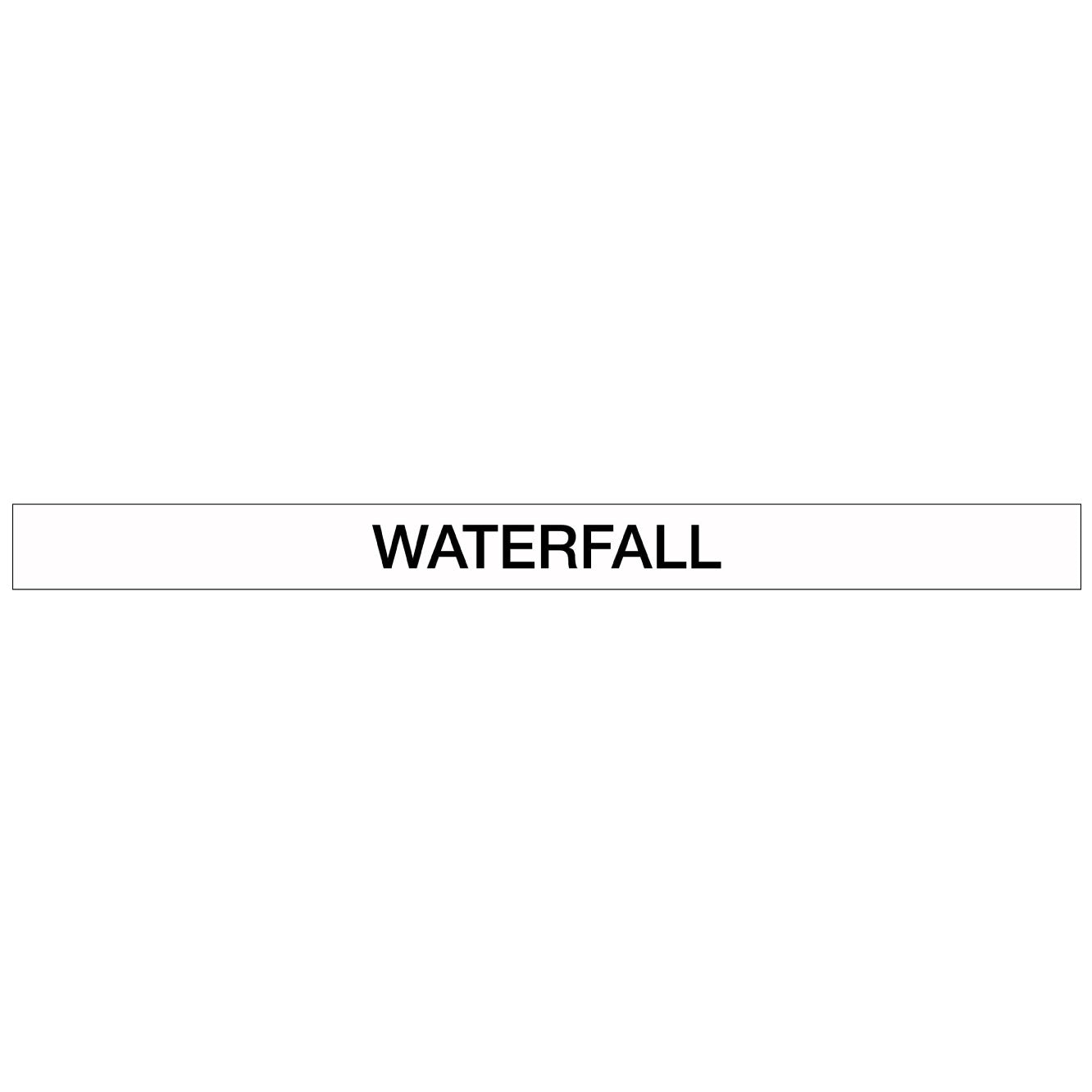 Pool/Spa - Waterfall - Pipe Marker Sticker