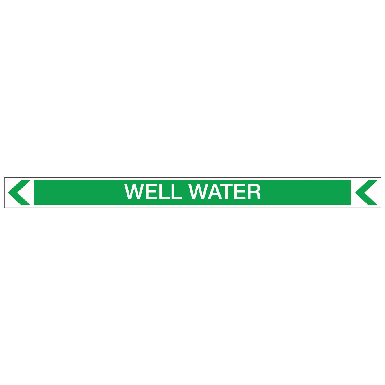 Pool/Spa - Well Water (Left) - Pipe Marker Sticker