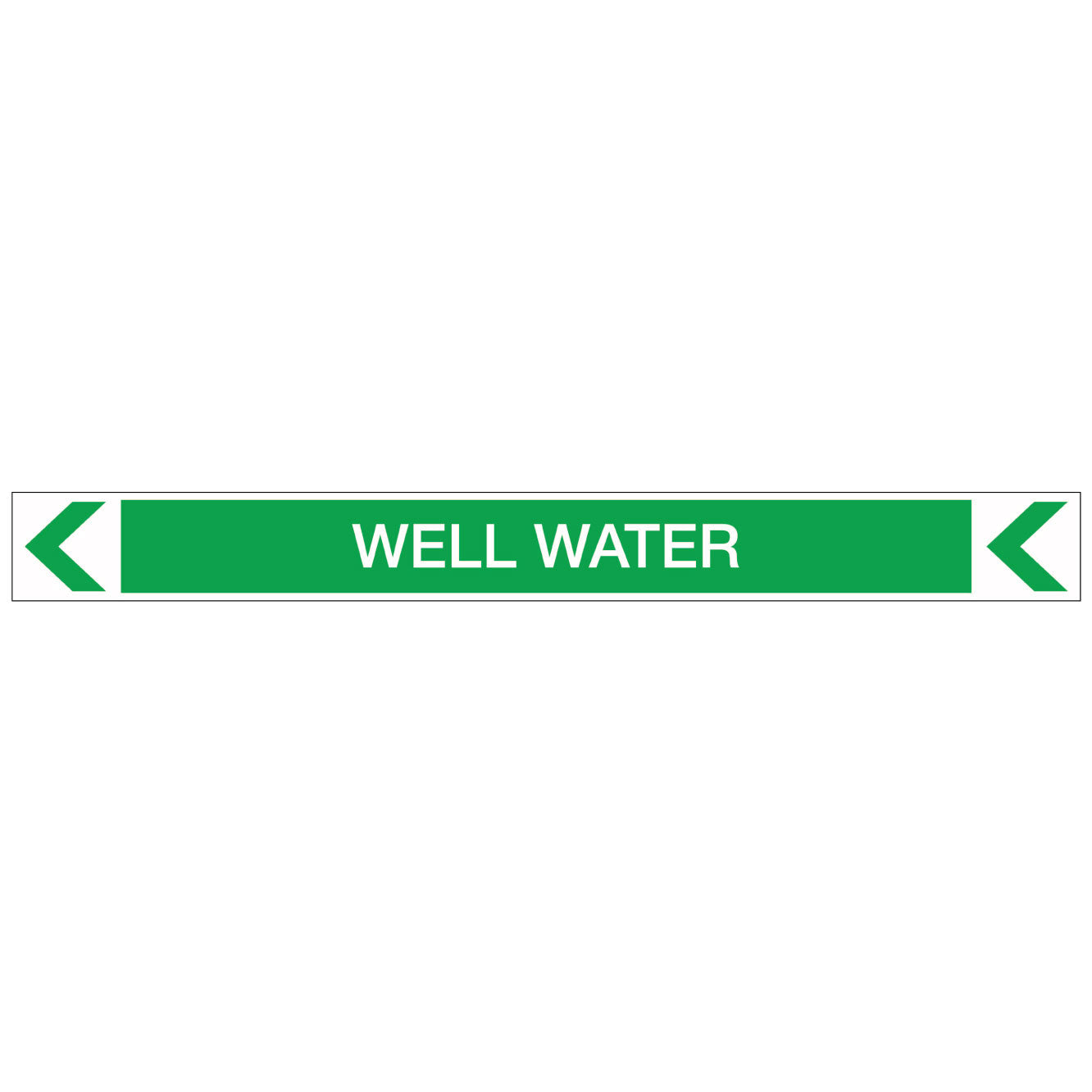 Pool/Spa - Well Water (Left) - Pipe Marker Sticker