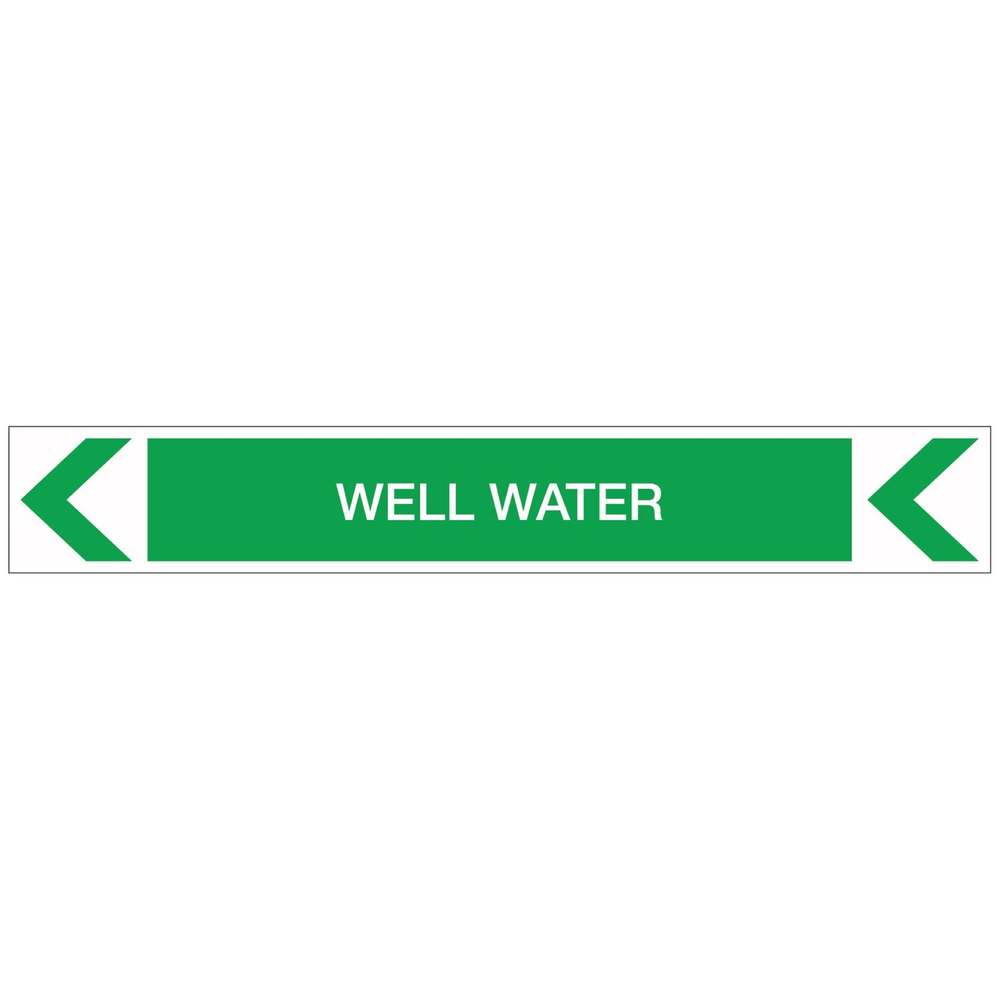 Pool/Spa - Well Water (Left) - Pipe Marker Sticker