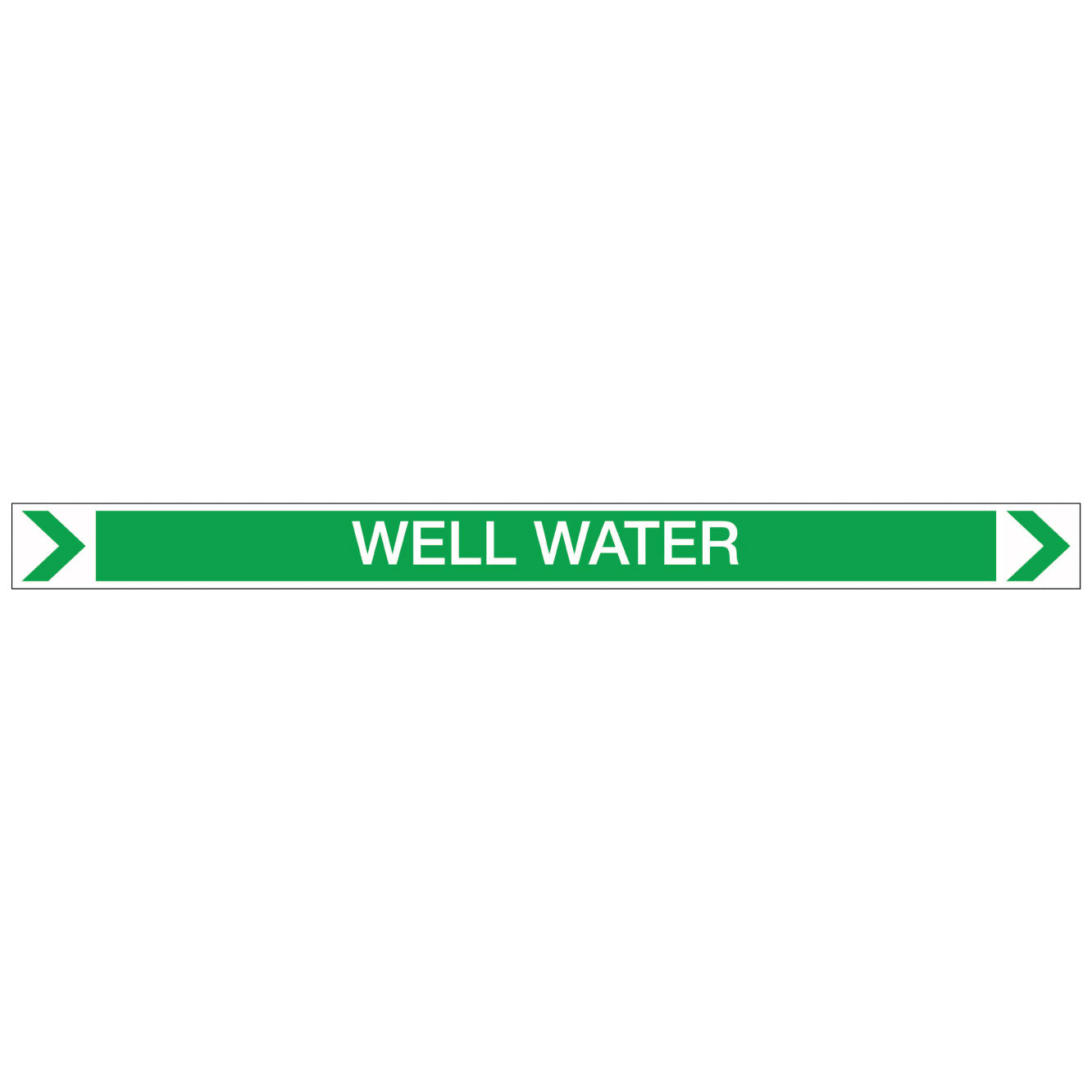 Pool/Spa - Well Water (Right) - Pipe Marker Sticker