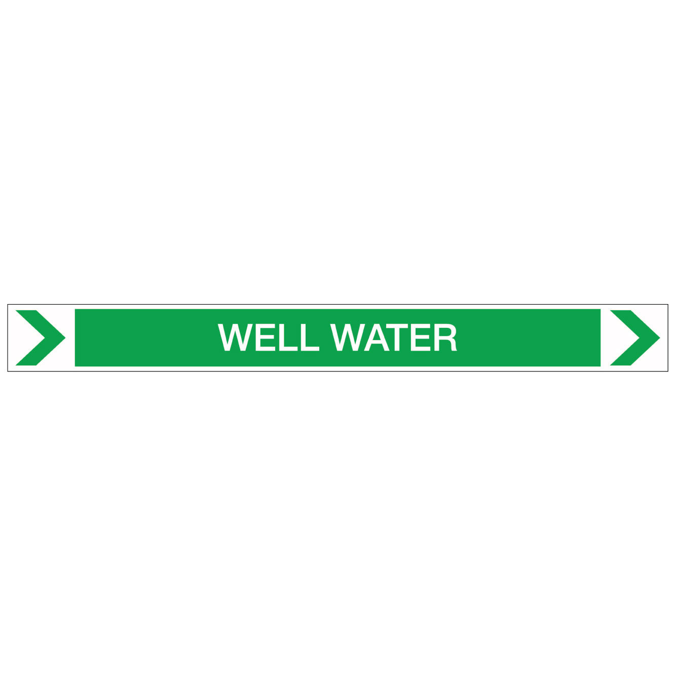 Pool/Spa - Well Water (Right) - Pipe Marker Sticker