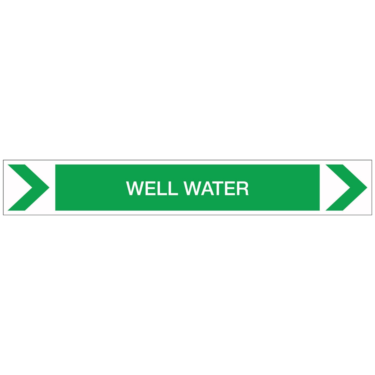 Pool/Spa - Well Water (Right) - Pipe Marker Sticker