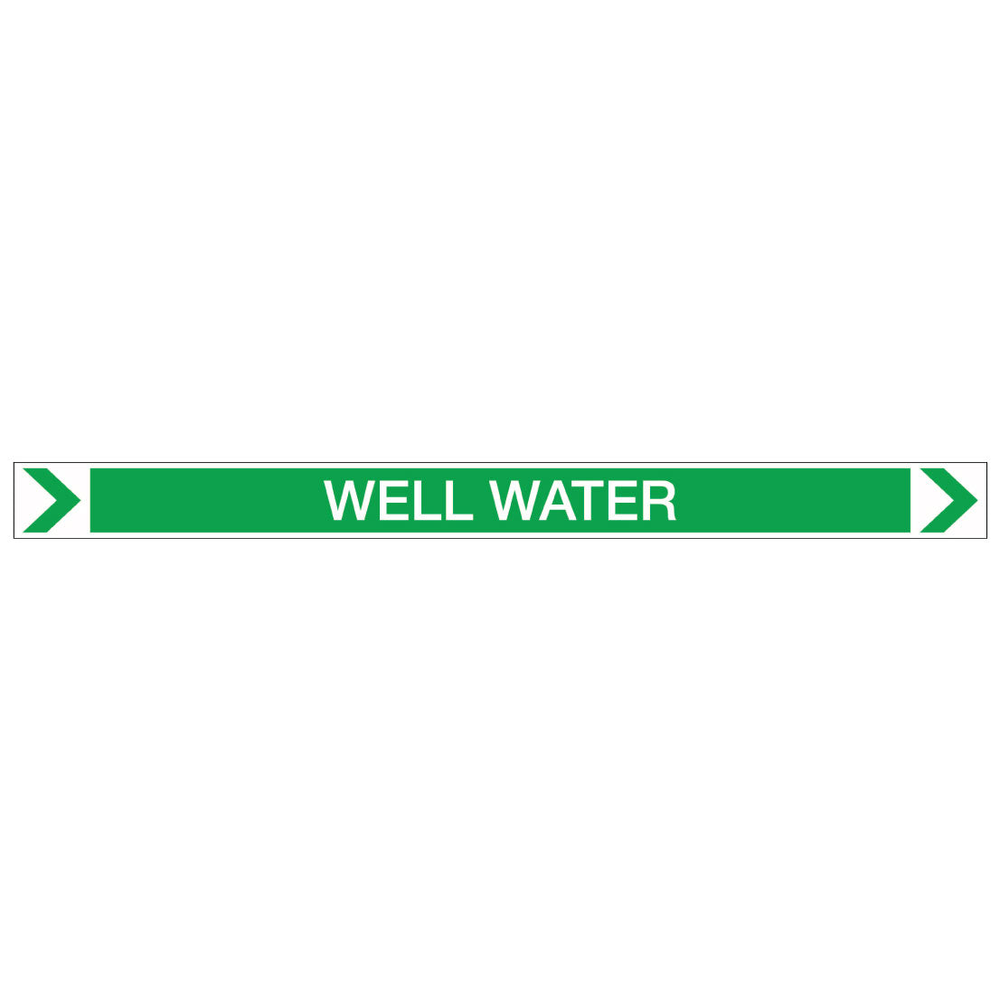 Pool/Spa - Well Water (Right) - Pipe Marker Sticker