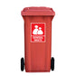 Standard General Waste Wheelie Bin Stickers