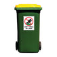 Don't Walk On Lawn Wheelie Bin Sticker