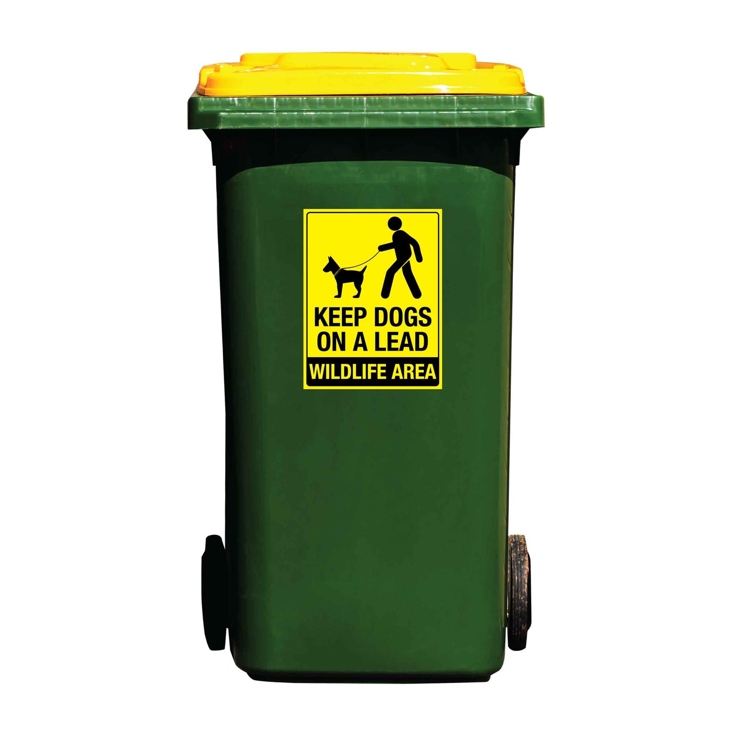 Keep Dogs On A Lead Wildlife Area Wheelie Bin Sticker