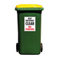 Keep Driveway Clear No Parking Wheelie Bin Sticker