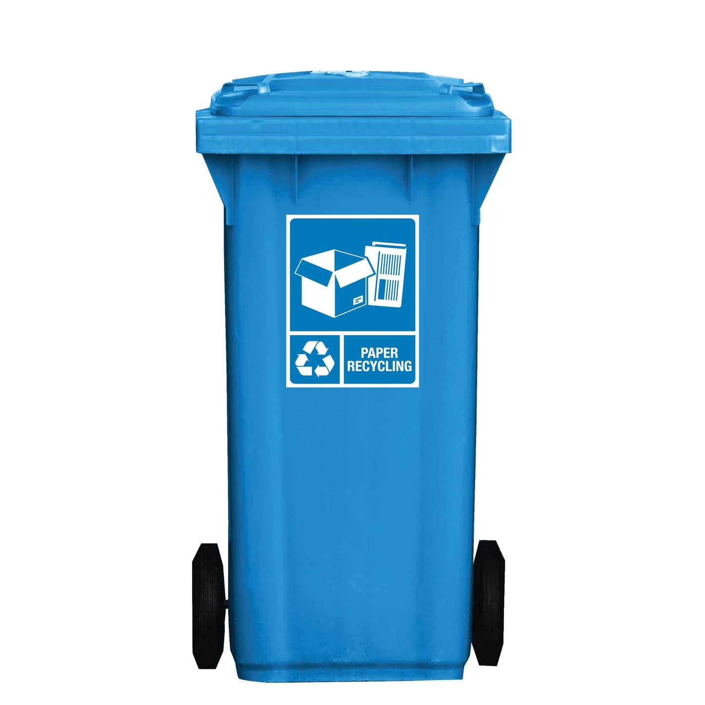 Standard Paper Recycling Wheelie Bin Stickers