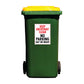 Keep Driveway Clear No Parking Day Or Night Wheelie Bin Sticker