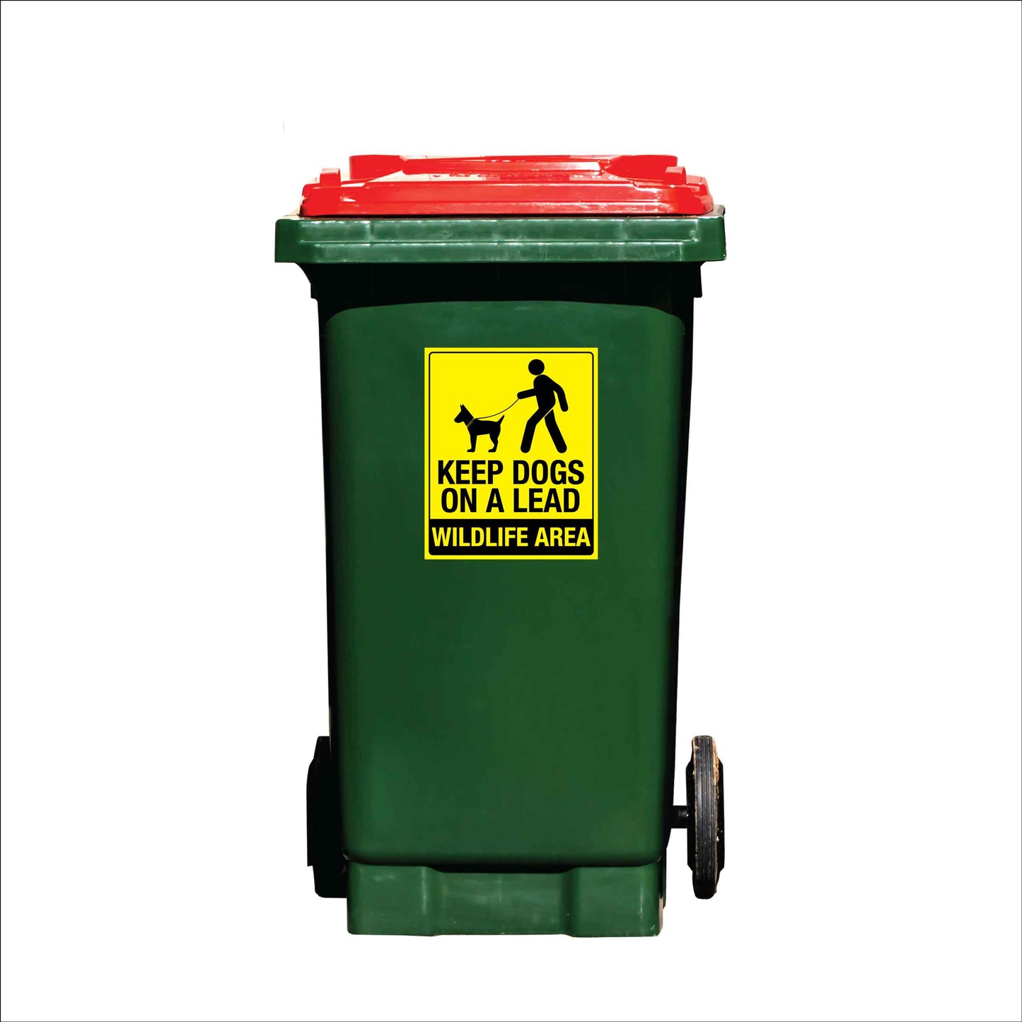 Keep Dogs On A Lead Wildlife Area Wheelie Bin Sticker