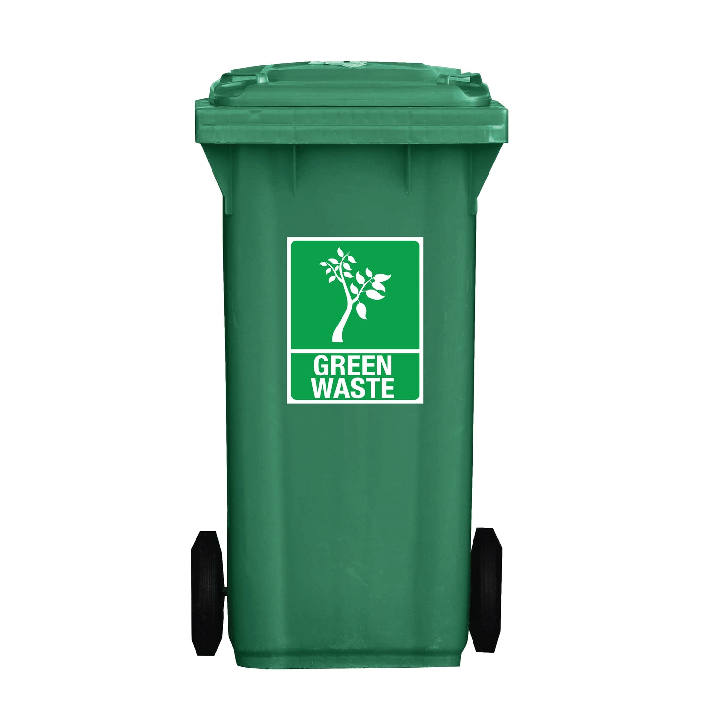 Standard Green Waste Wheelie Bin Stickers
