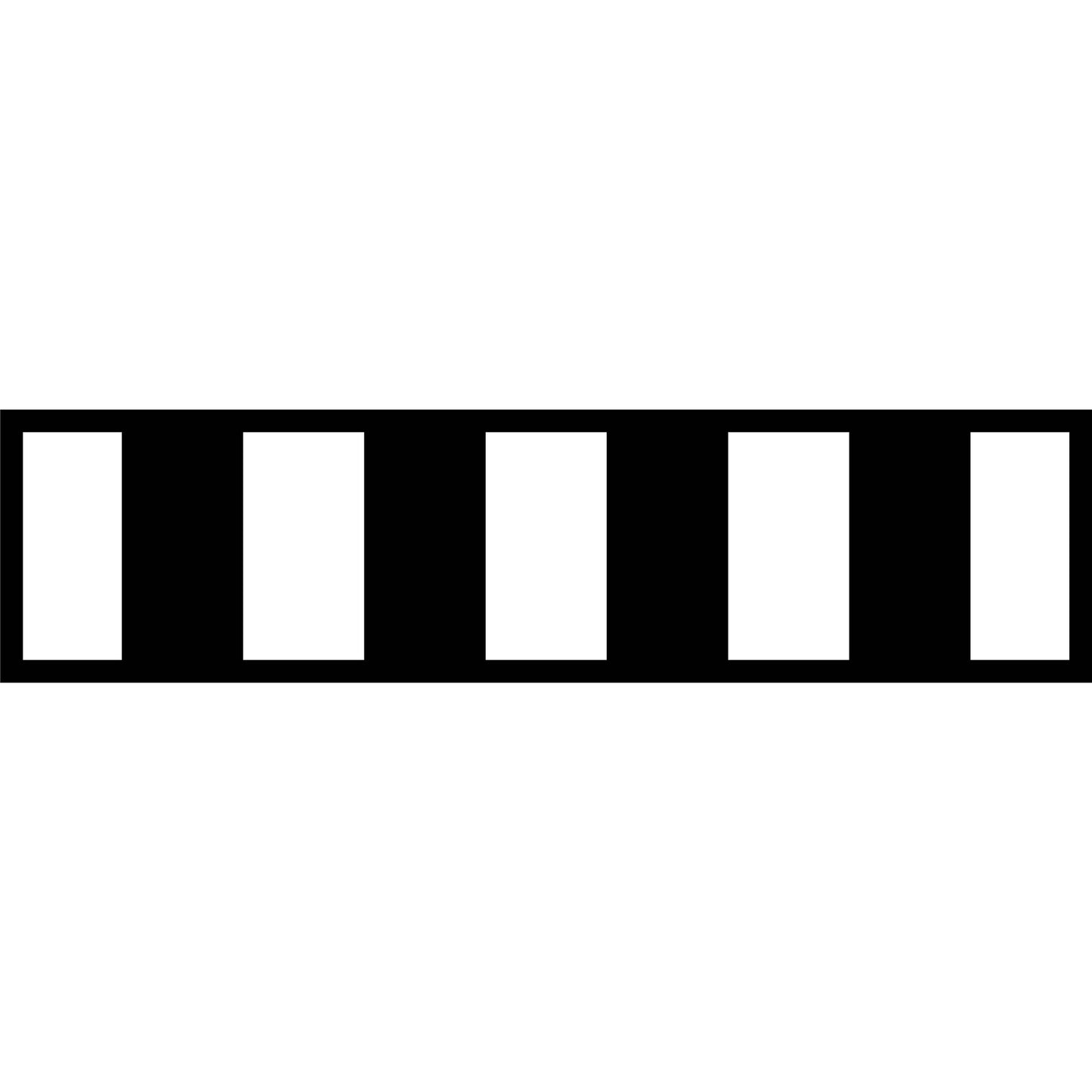 White Black Bold Stripes Multi Message Traffic Sign