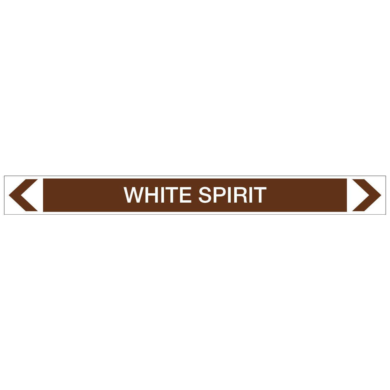 Oils - White Spirit - Pipe Marker Sticker