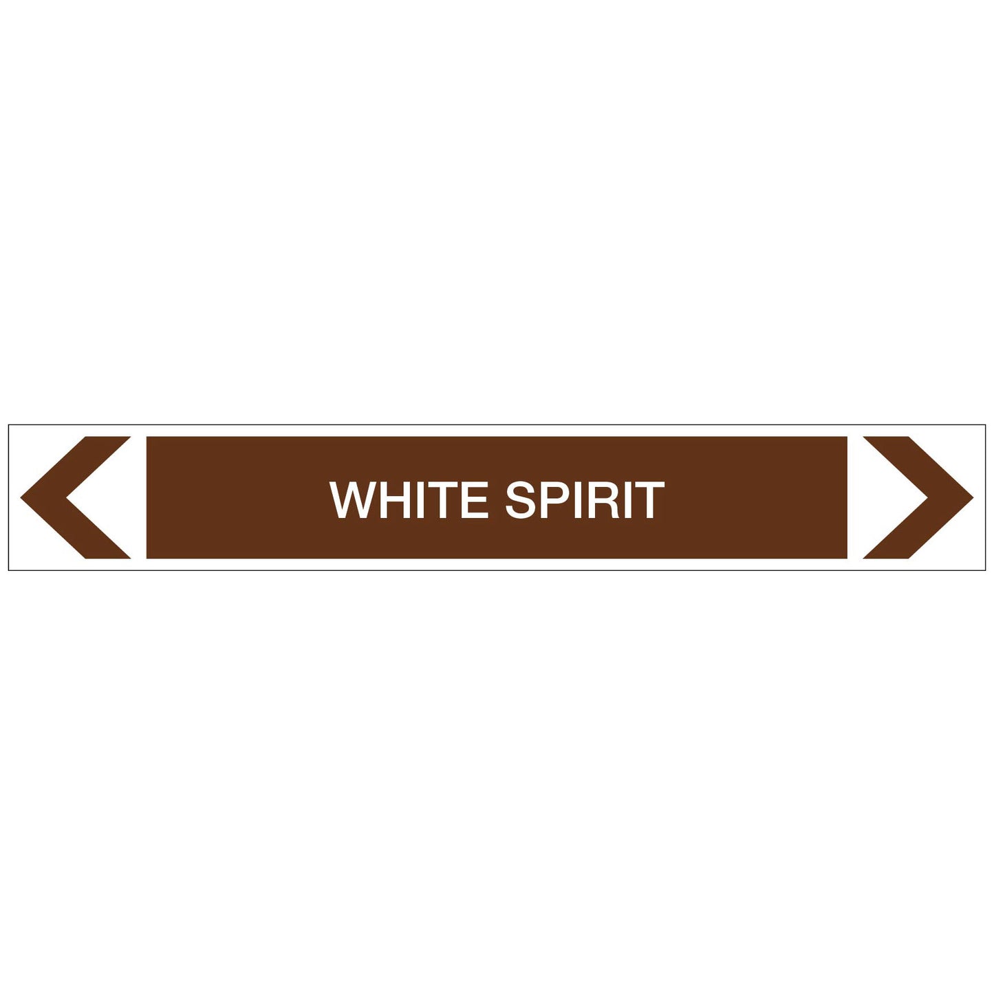 Oils - White Spirit - Pipe Marker Sticker