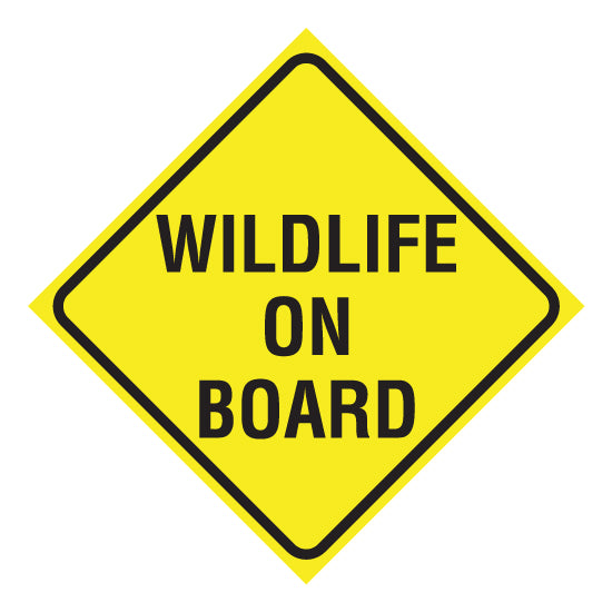 Wildlife On Board Vehicle Sticker