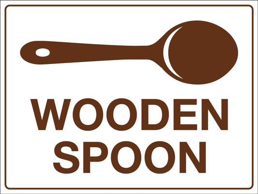 Wooden Spoon Sign