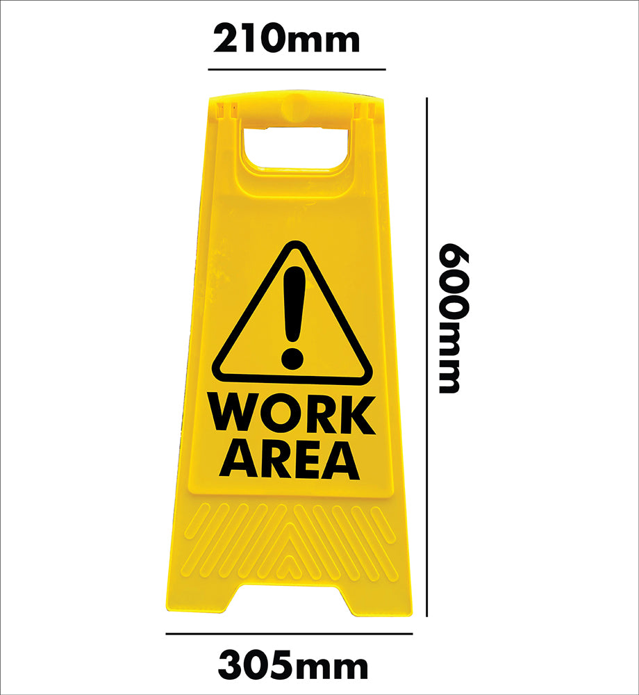 Yellow A-Frame - Work Area – New Signs