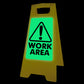 Glow In The Dark - Yellow A-Frame - Work Area