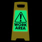 Glow In The Dark - Yellow A-Frame - Work Area