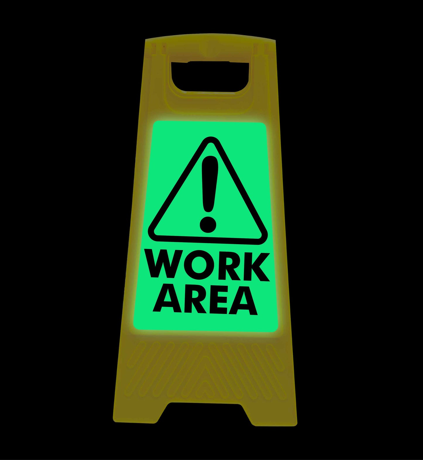 Glow In The Dark - Yellow A-Frame - Work Area