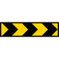 Yellow Black Bold Arrows Long Skinny Multi Message Traffic Sign