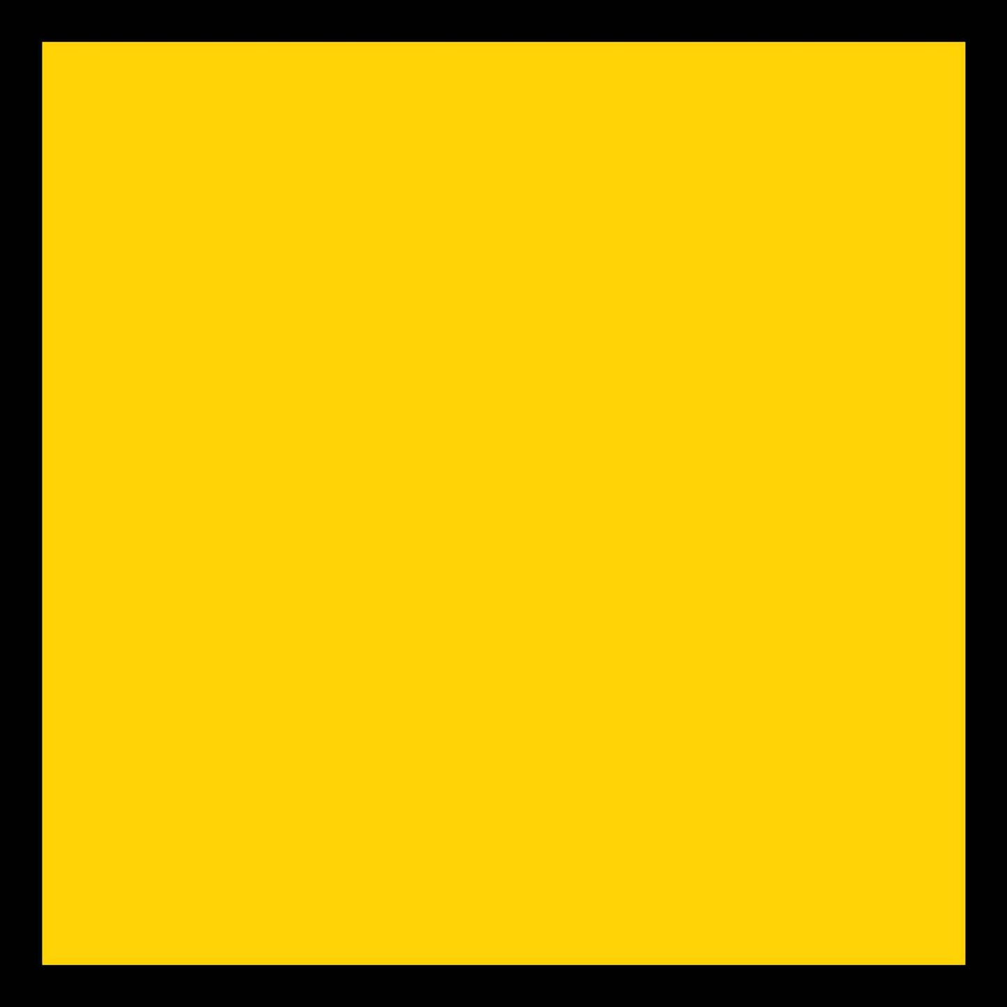 Yellow Blank Square Multi Message Traffic Sign