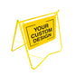Yellow Swing Stand Sign - Custom Design - 900mm x 600mm
