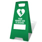 Green A-Frame - Your Nearest AED Is Located