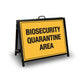 A - Frame Landscape Black - Biosecurity Quarantine Area Corflute Inserts - New Signs