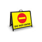 A - Frame Landscape Black - Do Not Enter Corflute Inserts - New Signs