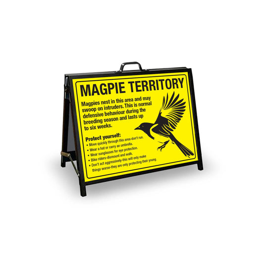A - Frame Landscape Black - Magpie Territory - New Signs