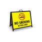 A - Frame Landscape Black - No Smoking In Pool Area Corflute Inserts - New Signs