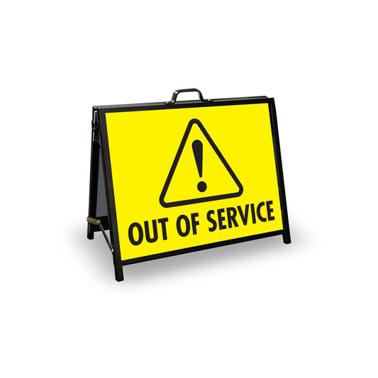 A - Frame Landscape Black - Out Of Service Corflute Inserts - New Signs